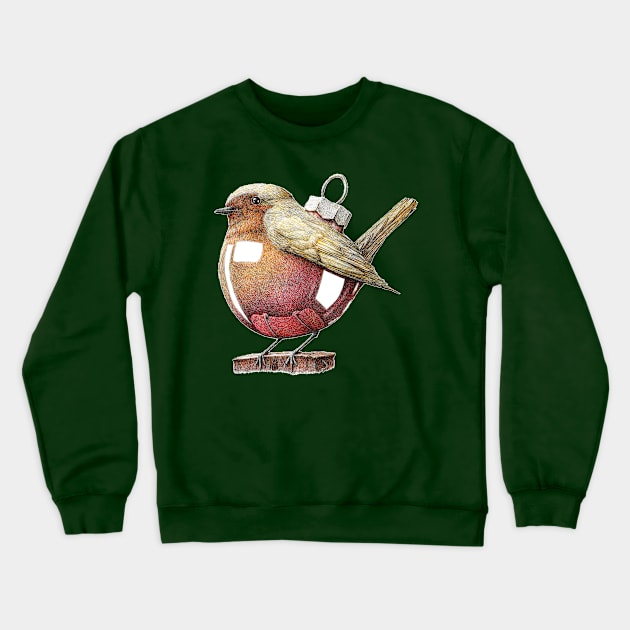 Christmas robin Crewneck Sweatshirt by RedmerHoekstra